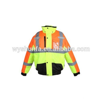 Ropa de trabajo antis UV del algodón del color anaranjado / ropa de trabajo larga protectora del SOL